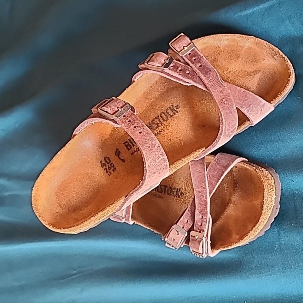Birkenstock Franca Lavender Blush Oiled Leather Narrow Width Size 40 or 9 to 9.5
